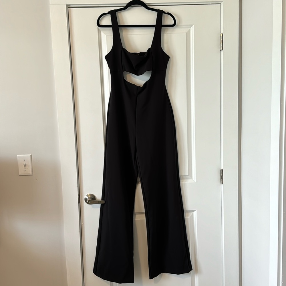 Black Zara Cut Out Jumpsuit